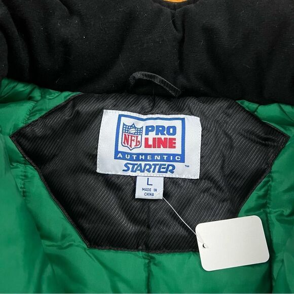 STARTER Blue and Green Windbreaker Jacket - Picture 3 of 8